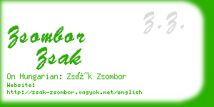 zsombor zsak business card